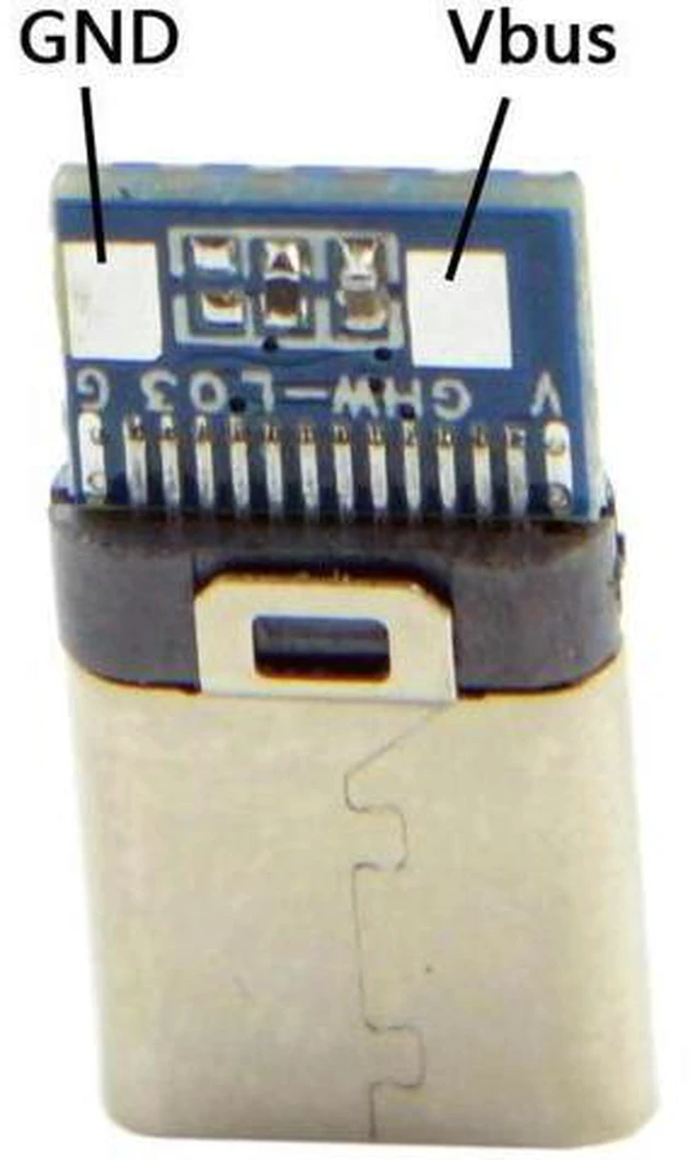 Alt view image 7 of 7 - Aomoproing 5set DIY 24pin USB 3.1 Type C USB-C Male Plug Connector 5V 3A SMT Type with Black Housing Cover