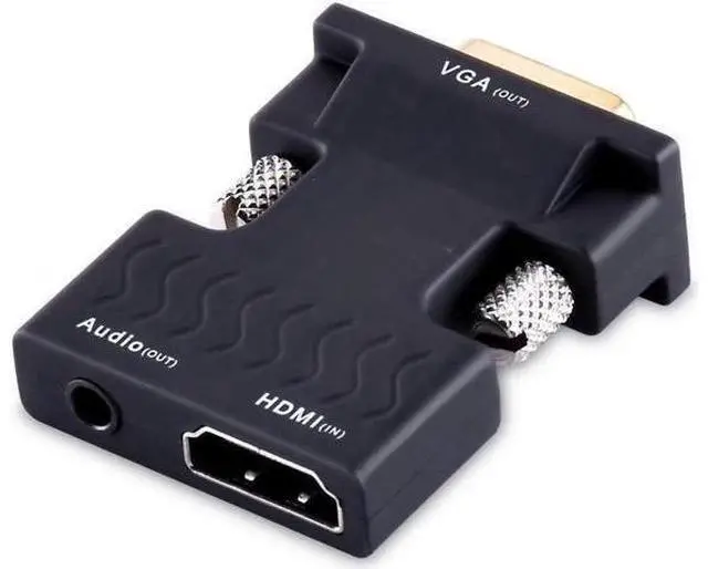Alt view image 4 of 12 - AOMOPROING HDMI to VGA Converter with Audio, Tendak Gold-Plated 1080P HDMI Female to VGA Male Video Adapter with 3.5mm Stereo Audio for Laptop PC PS3 Xbox STB Blu-ray TV Stick