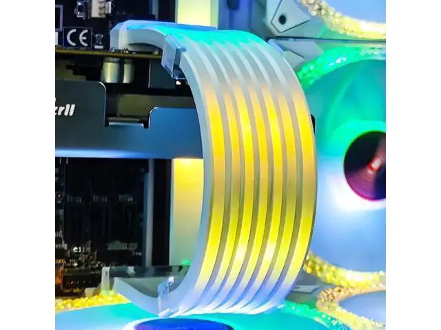 Alt view image 2 of 7 - Lamp Tape PC Backlight Flexible LED Strip Light 5V ARGB Aura Sync Multifunctional DIY for 24PIN Motherboard AL200