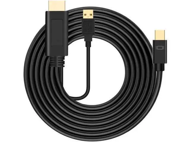 Alt view image 3 of 5 - AOMOPROING HDMI to Mini DisplayPort Cable Adapter, HDMI to Mini DP 4K UHD Video Audio Converter Cord Compatible with Switch, PS4/5, Xbox One,360,NS,Mac Mini, PC to Monitor. (6FT)