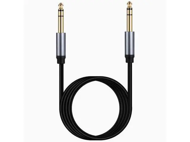 Alt view image 3 of 4 - 6.35 male to male three core dual channel stereo noise cancellation mono electric box sound mixer Guitar 6.5mm audio cable 5m