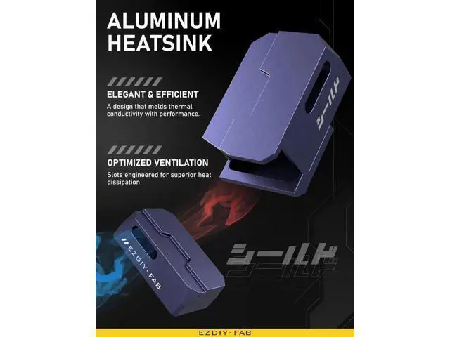 Alt view image 6 of 6 - Aomoproing Shield Series 8-Pin PCIe GPU Power Adapter,90-Degree Angled Connector, Aluminum Design for Graphics Cards Standard Type,Purple-2 Pack