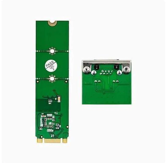 Alt view image 4 of 8 - M.2 B+M KEY to Gigabit single-port wired industrial computer NIC RTL8111F Ethernet FPC cable 225 RTL8111F A+E Bent needle Gigabit