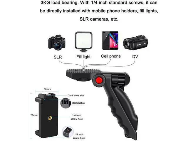 Alt view image 5 of 7 - Professional Smartphone Vlog Shooting Kits with Microphone LED Light Camera Tripod Holder for Live Photography YouTube Recording