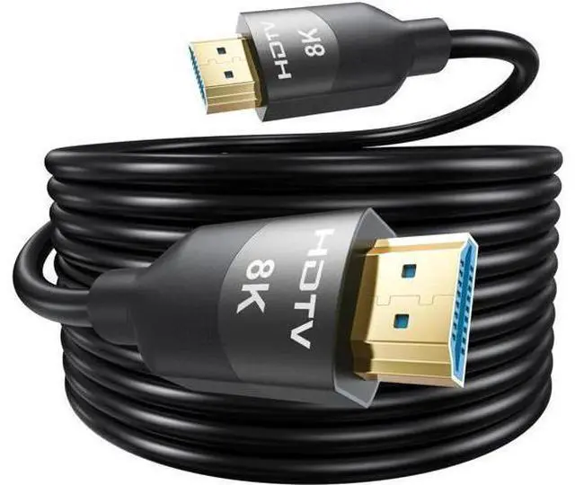 Main image of 8K HDMI 2.1 Cable 15 FT, In-Wall CL3 Rated HDMI 2.1 Cord, Support 8K@60Hz, 4K@120Hz, HDR10+, eARC, SBTM, VRR, QFT, ALLM, 3D, HDCP 2.3 for TV, Monitor, Computer, Laptop, PS5, Xbox, Projector, Soundbar