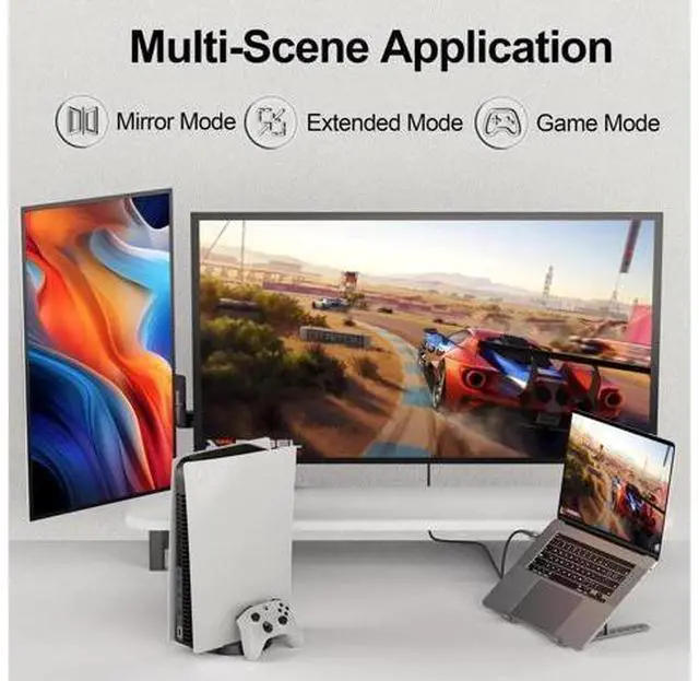 Main image of AOMOPROING 8K HDMI Cable 10 FT, HDMI 2.1 Gaming Cord, Support 8K@60Hz, 4K@120Hz, Dynamic HDR10+, SBTM, VRR, QFT, ALLM, 3D, HDCP 2.3 for PS5, Xbox, Nintendo Switch, TV, PC, Monitor, Graphics Card