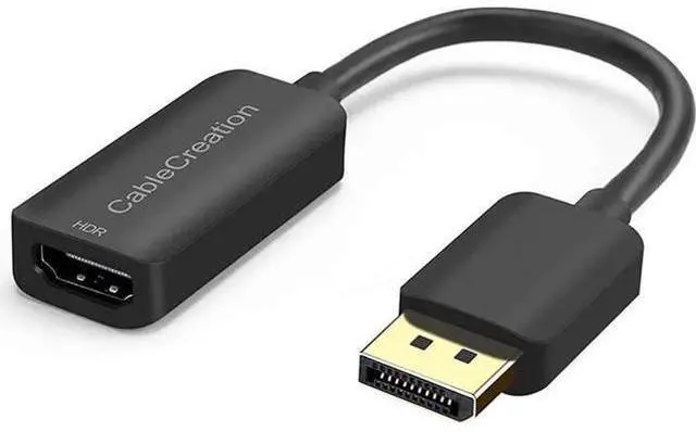 Main image of Active DP to HDMI Adapter HDR 4K@60Hz, CableCreation Gold-Plated DisplayPort 1.4 to HDMI 2.0 Converter (Male to Female), Support 4K@60Hz, 2K@144Hz, 1080P@144Hz, Eyefinity Multi-Display