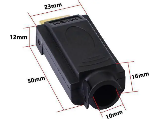 Alt view image 5 of 7 - HDMI Solderless Adapter Gold Plated HDMI Extension Cable Connector Signals Terminal Breakout Board Free Welding Connector with Plastic Cover Screwdriver