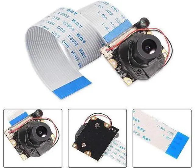 Alt view image 6 of 7 - Werleo for Raspberry Pi Camera Module with Automatic IR-Cut Night Vision Camera Video Module Adjustable Focus 5MP OV5647 Sensor 1080p HD Webcam Camera for Raspberry Pi 2 3 Model B Model B+ A+