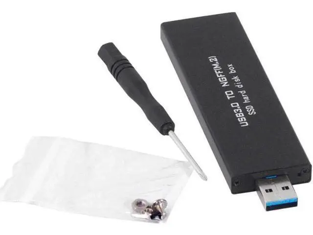 Alt view image 3 of 6 - M.2 SSD USB Enclosure, NGFF Portable USB 3.0 Case, External M.2 SSD Reader, SATA Based Key B Solid State Drive Adapter Converter as External Hard Drive Support 2230 2242 2260 2280