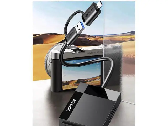 Alt view image 2 of 5 - high-speed card reader USB3.0 with Type-C interface four-in-one multi-function SD/CF/TF/MS card Multi-function Typ suitable for car otg camera memory SLR camera truck mobile phone computer 0.5