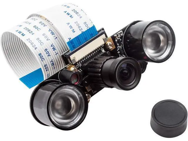 Alt view image 6 of 7 - Werleo for Raspberry PI Camera Module 5MP 1080p OV5647 Sensor HD Video Webcam Supports Night Vision for Raspberry Pi Model B B+ A+ RPi 3 2 1 with FFC Cable - Raspberry pi Camera