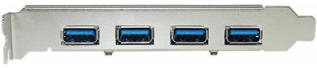 Alt view image 4 of 6 - PCIE to 4 Port USB 3.0 PCI-e Adapter PCI Express USB 3.0 4 port HUB 19Pin 5.0Gbps FL1100 chipset Support WIN10 WIN8 MAC OS