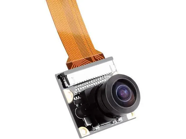 Alt view image 5 of 7 - Raspberry Pi Zero W Camera Module 5MP Wide Angle 160 Degree Fisheye Lens Camera Night Vision OV5647 1080P Sensor HD Webcam Video with Zero Cable for Raspberry Pi Model 3 B B+ A+ RPi 3 2 1 zero zero W
