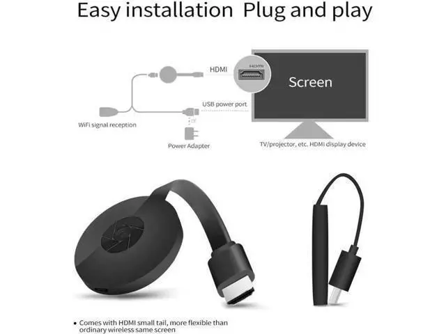 Alt view image 2 of 6 - G2 2.4G wireless WiFi display adapter, 1080 wireless HDMI display receiver DLNA Airplay Miracast iOS Android Windows