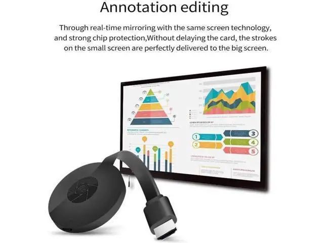 Alt view image 3 of 6 - G2 2.4G wireless WiFi display adapter, 1080 wireless HDMI display receiver DLNA Airplay Miracast iOS Android Windows
