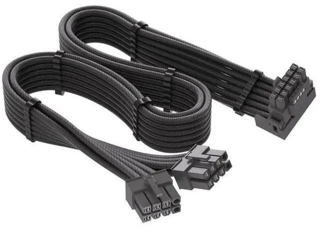 Main image of 12VHPWR 90 Degree Adapter for C.orsair PCIE 5.0 16AWG 600W 12VHPWR Adapter Dual 8 Pin PCIe to 16 Pin 12+4 Pin for RTX 4090 4080 3090TI 4070Ti Graphics Card GPU, ONLY for C.orsair Power Supply (Type B)
