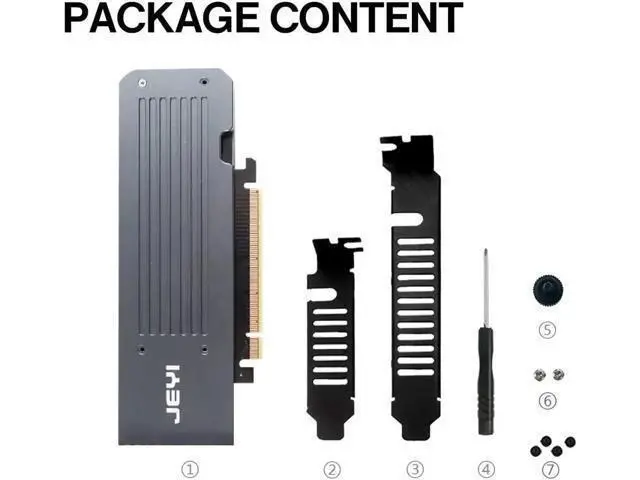 Alt view image 6 of 7 - 4 SSD M.2 X16 PCIe 4.0 X4 Expansion Card with Heatsink, Supports 4 NVMe M.2 2280 up to 256Gbps, Support Bifurcation Raid