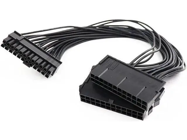Alt view image 4 of 5 - Dual Psu Power Supply 24 Pin Extension Cable For Atx Motherboard,24 Pin 20 + 4 Dual Multiple Psu Power Supply Cable Sp Adapter Extension Kit