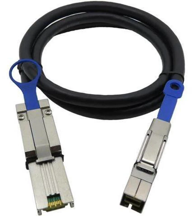 Main image of SFF-8088 External Mini SAS to Mini SAS High Density HD SFF-8644 Data Cable 1m