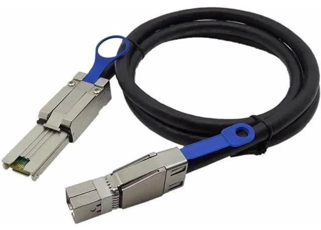 Alt view image 4 of 7 - SFF-8088 External Mini SAS to Mini SAS High Density HD SFF-8644 Data Cable 1m