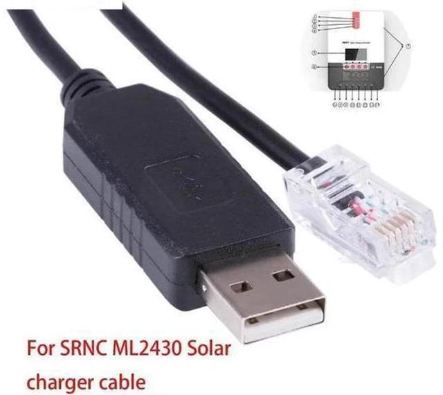 Main image of Aomoproing FTDI USB RS232 Serial to RJ12 6P6C Adapter Converter Network Cable for SRNC ML2430 Solar Charger mppt solar charger controller