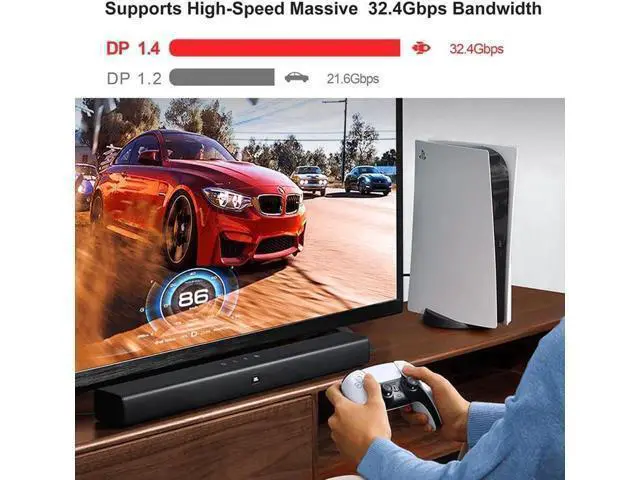 Alt view image 6 of 7 - CL3 8K Fiber Optic HDMI 2.1 Cable 16Feet, Supports Ultra High Speed 48Gbps 8K@60Hz 4K@120Hz Dynamic HDR, eARC,ARR, Dolby Atmos, Compatible with PS5/Xbox Series X/Apple TV 4K, Roku/Samsung