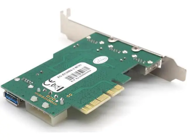 Alt view image 5 of 7 - EU309A 4 Port USB3.0 5Gb Super Speed PCI Express Controller Card Chipset for Eton EJ198