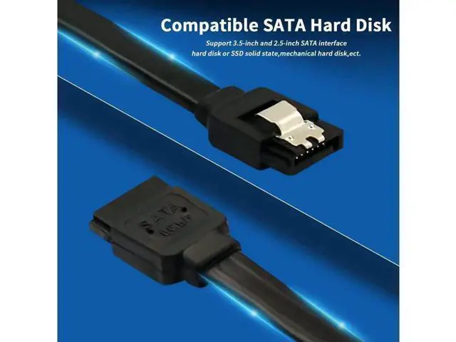 Alt view image 3 of 6 - 12-Pack SATA III Cable,SATA III 6.0 Gbps Data Cable Straight with Locking Latch 16 Inches SATA Cable Pack for HDDSSDCD and DVD Drives