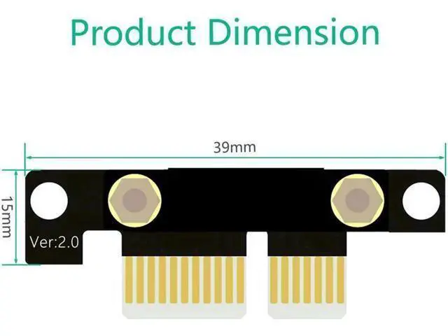 Alt view image 3 of 7 - Pci-e Extension Cable PCI-e riser Pci Express x1 Extension Cable with Gold-Plated Connector ,PCI-e PCI Express 36PIN 1X Expander Extension(180 Degree 20cm Extension Cord)