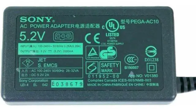 Main image of AC Adapter So-ny PEGA-AC10 Power Supply for Clie PEG-UX40 PEG-UX50 W/P.Cord OEM