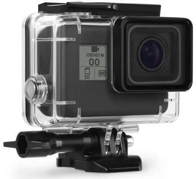 Alt view image 4 of 10 - Housing Case for GoPro Hero 7 Hero 6 Hero 5 Black/ GoPro HERO Waterproof Case Diving Protective Housing Shell 45m with Bracket Accessories for Go Pro Hero 2018 Hero7 Hero6 Hero5 Action Camera