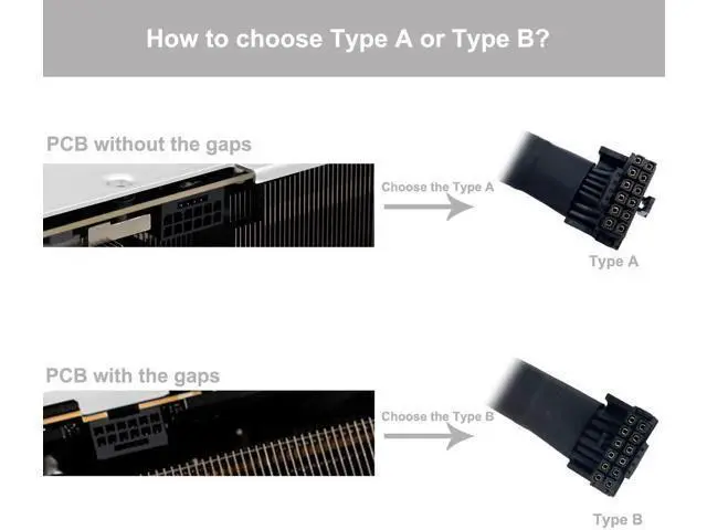 Alt view image 3 of 5 - Aomoproing 12VHPWR Cable, 16 Pin GPU PCIe 5.0 Female to Male Extension 90 Degree Angle 16AWG 600W Sleeved Adapter for 12+4pin RTX 4090 4080 4070Ti 3090Ti Graphic Card 7.1-inch (Type A)