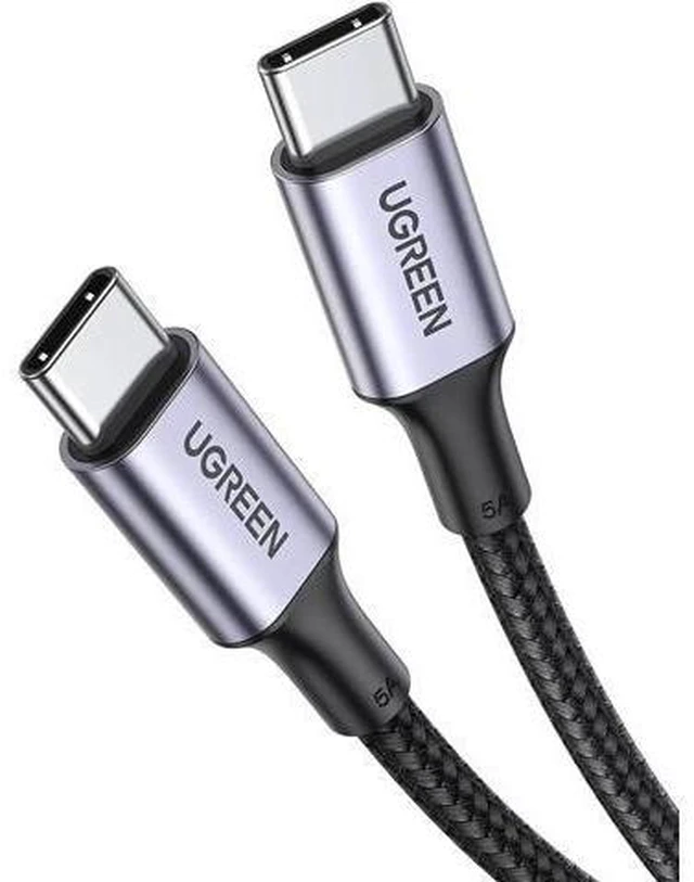 Main image of UGREEN 100W USB C to USB C Cable 6ft, Type C Charger 5A Fast Charging Cable, USBC to USBC Cord Compatible with MacBook Pro 2021, iPad Pro 2021, iPad Air 5, Samsung Galaxy S21, Pixel, Switch, and More