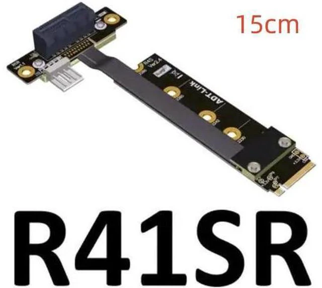 Main image of 8G/bps PCIE x1 pci-e 1x 3.0 TO M.2 NGFF NVMe key M Riser Adapter Card Extension Ribbon Cable M2 key-M 1 Pci-express