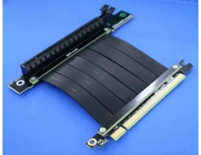 Alt view image 7 of 14 - PCI Express PCI-e3.0 16x Flexible Cable Card Extension Port Adapter Riser Card Graphics Cards Vertical Connector Cable L type