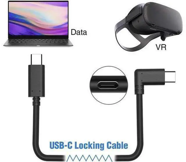 Alt view image 2 of 7 - USB C to USB Type-C Charge Cable 16.4ft, Super Speed Data Transfer Cable for Oculus Quest Link VR Quick Charge Cable for Phone Tablet Oculus Link Headset Cable ( 16.4feet/ 5m)