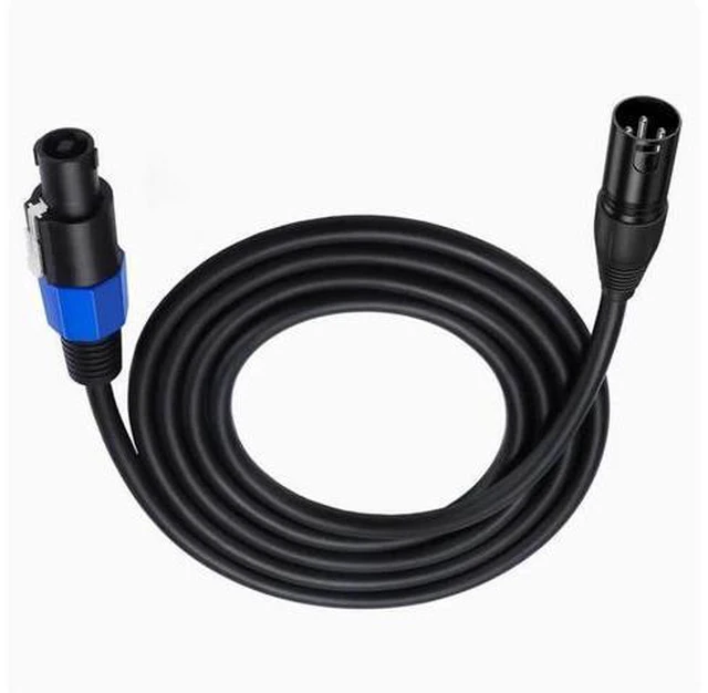Alt view image 2 of 2 - XLR Rotary Speakon male head audio extension cable Ohm professional audio stage microphone connection cable 5m (16 ft.)
