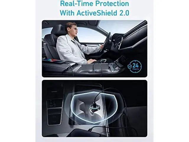 Alt view image 2 of 6 - USB C Car Charger Adapter, Anker 52.5W Cigarette Lighter USB Charger, 323 Anker Car Charger with 30W PowerIQ 3.0 Fast Charging for iPhone 15/15 Plus/15 Pro/15 Pro Max, Galaxy S23/22, Pixel