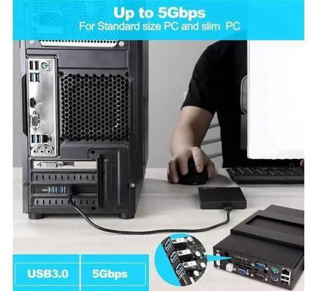 Alt view image 3 of 14 - Aomoproing PCIe USB Card 4-Ports(1x USB-C - 3X USB-A) USB 3.0 Expansion Card PC Internal USB hub for Windows 10/8/7 and MacPro 4.1/5.1 with Low Profile Bracket