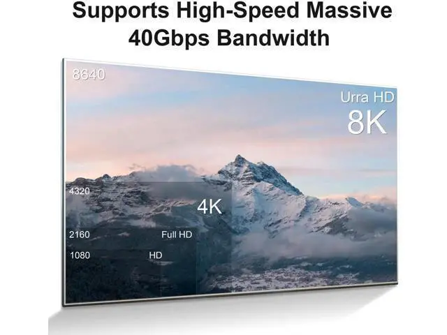 Alt view image 6 of 6 - AOMOPROING 16K Displayport to Display Port 2.1 6.6FT, 40Gbps Display Cord, 4K Video Monitor Cable Support 8K@120Hz 4K@240Hz HDR/eARC/FreeSync/G-Sync Connecting PC/Computer/Gaming/Graphics Card