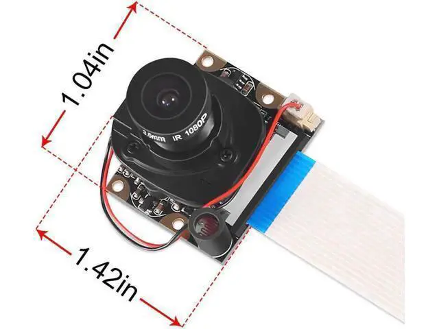 Alt view image 4 of 7 - Werleo for Raspberry Pi Camera Module with Automatic IR-Cut Night Vision Camera Video Module Adjustable Focus 5MP OV5647 Sensor 1080p HD Webcam Camera for Raspberry Pi 2 3 Model B Model B+ A+