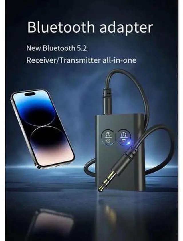 Alt view image 5 of 7 - Lossless Bluetooth 5.2 audio receiver and transmitter one-to-two support APTX 2-in-1 ultra-long battery life USB
