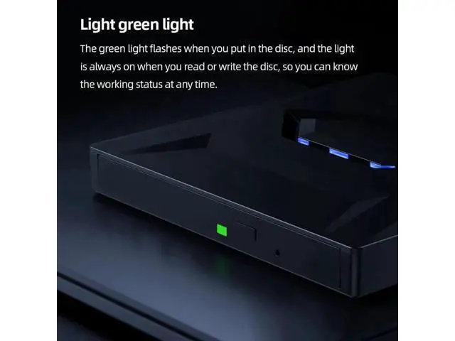Alt view image 7 of 7 - 5 in 1 USB 3.0 Type C External CD DVD RW VCD Optical Drive with SD/TF Ports DVD Burner CD Writer Super Drive For Laptop Notebook