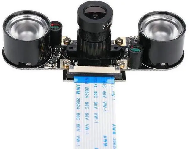 Alt view image 3 of 5 - WERLEO Raspberry Pi 3 Camera Module Night Vision with 3.6mm Adjustable Focal Length 2pcs IR Sensor LED Light Also for Raspberry Pi 3 Model B+ and Raspberry Pi 3 Model B