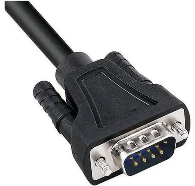 Alt view image 7 of 7 - DB9 RS232 Serial Cable Male to Female Extension Null Modem Cord Cross TXRX line for Data Communication 6 Feet Black