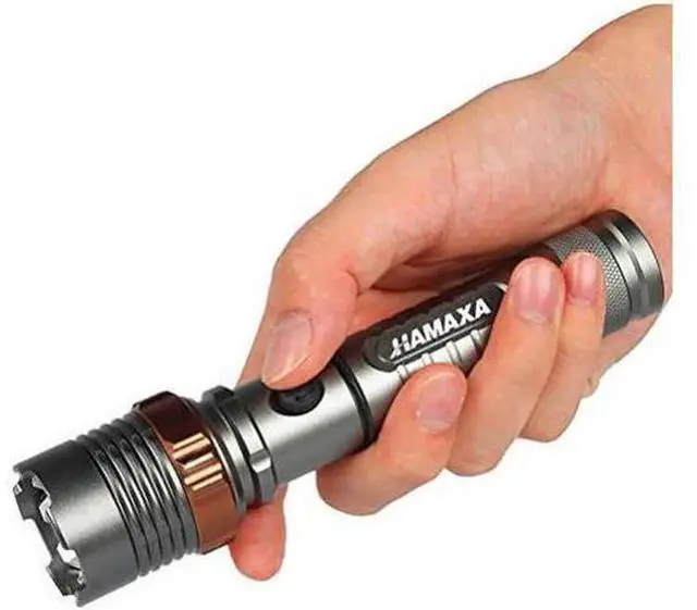 Main image of Super Bright LED Flashlight 1000 Lumens Cree XML T6 Water Resistant Focus Zoom Flashlight Torch Rechargeable Handheld LED Light Lamp with 18650 Battery and Charger for Hiking Camping Emergency