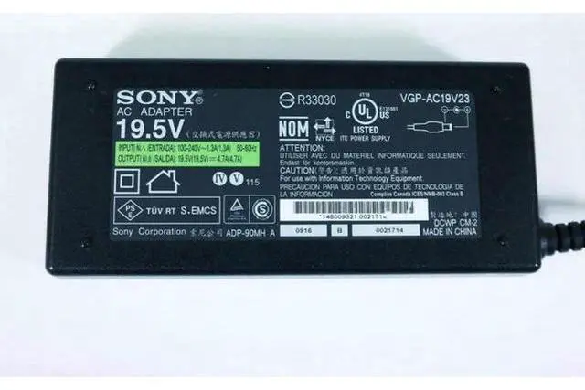 Alt view image 2 of 3 - Authentic So-ny VGP-AC19V36 VGP-AC19V23 VGP-AC19V10 AC Adapter For Vaio No/Cord