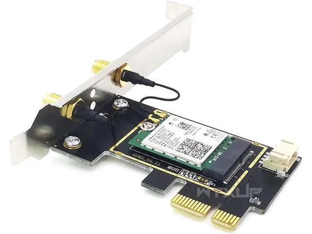 Alt view image 4 of 4 - WiFi Card Wireless Bluetooth Adapter Dual Band PCIe Wireless 9260ac 1730Mbps MU-MIMO WiFi PCI-E 1X Card BT 5.0