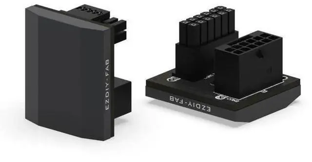 Main image of Aomoproing 12VHPWR 12+4 Pin Angle Connector Power Adapter Slim Type for RTX40' Series Graphics Card, Supports 600W Output, Comptatible to RTX4090,4080,4070ti -180 Degrees STD Type- Black